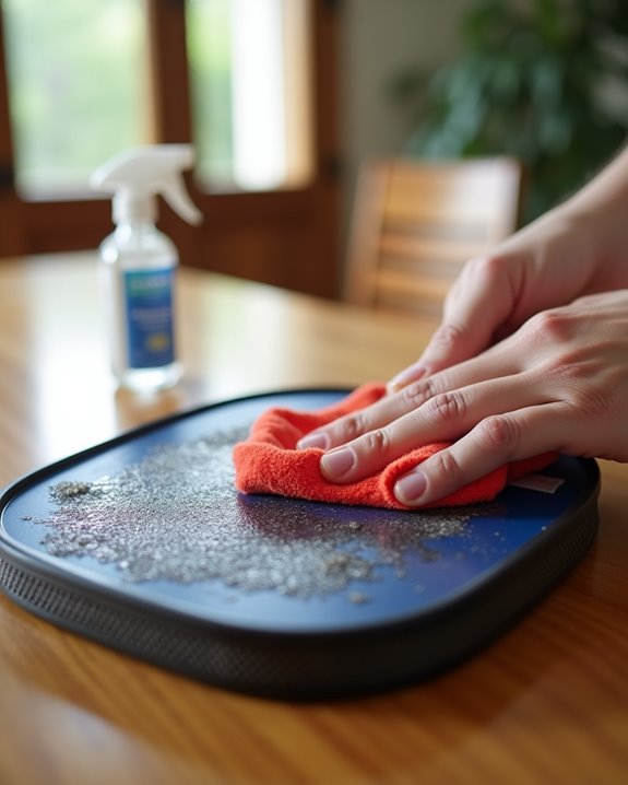 clean the paddle surface