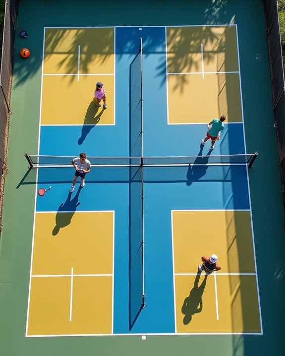 pickleball courts on tennis