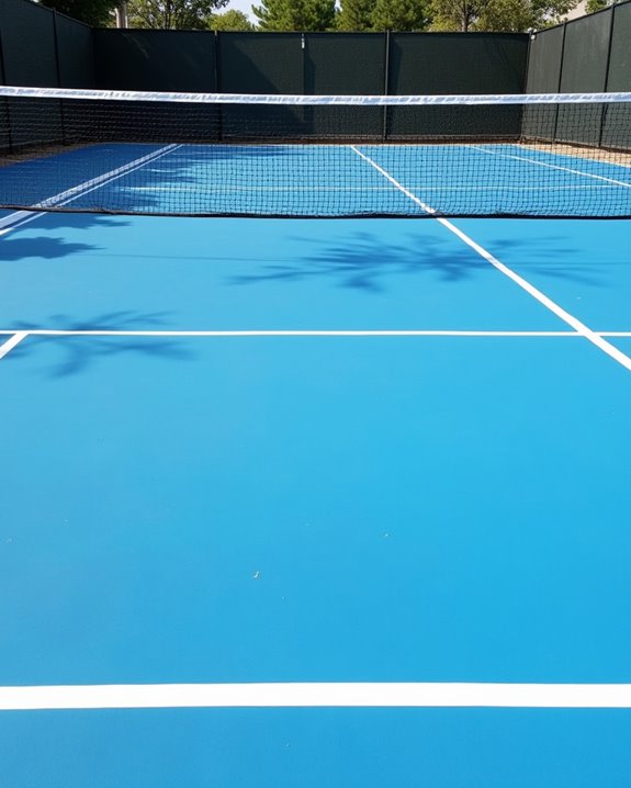 regulation pickleball court design