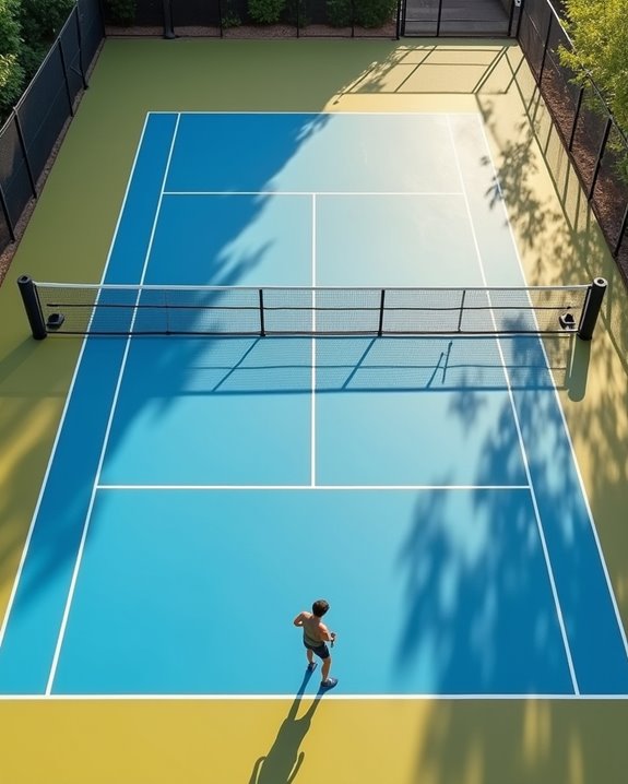 standard pickleball court size