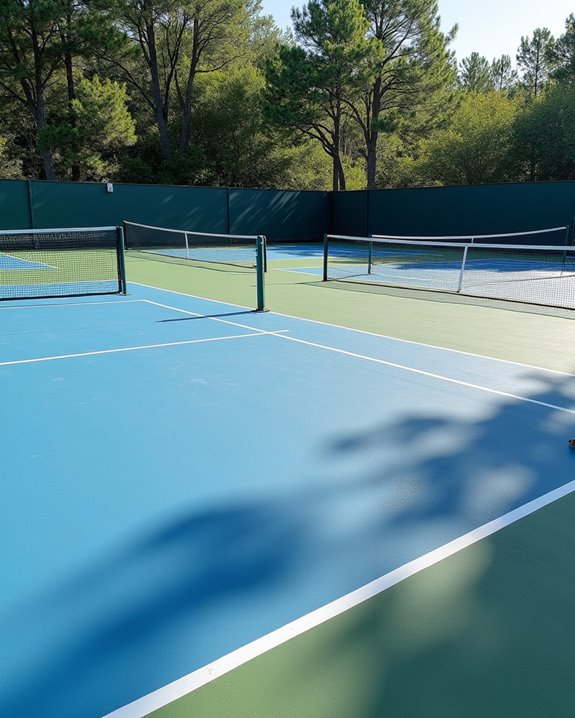tennis courts transformed for pickleball